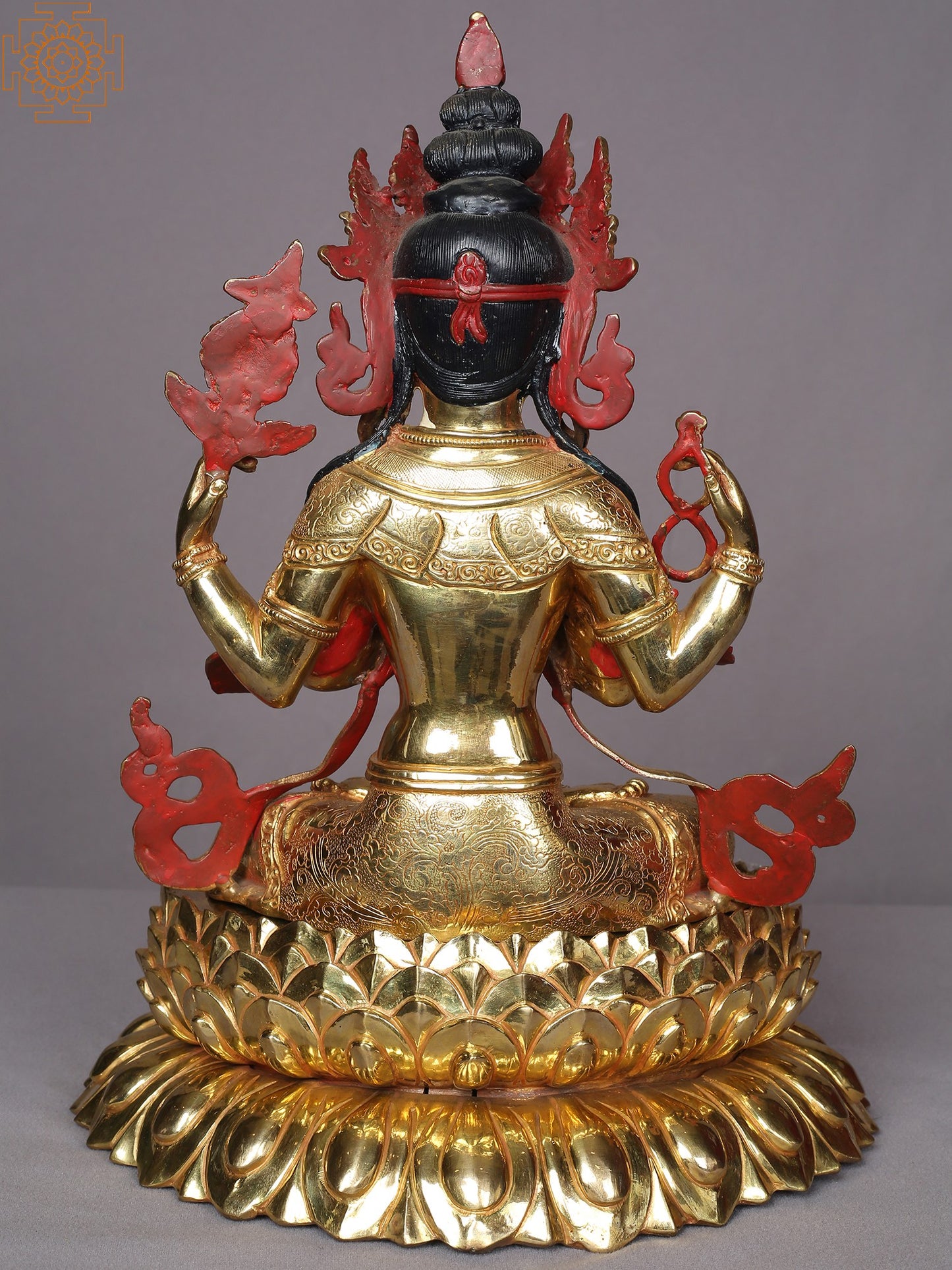 Chenrezig Statue Seated Avalokiteshvara From Nepal