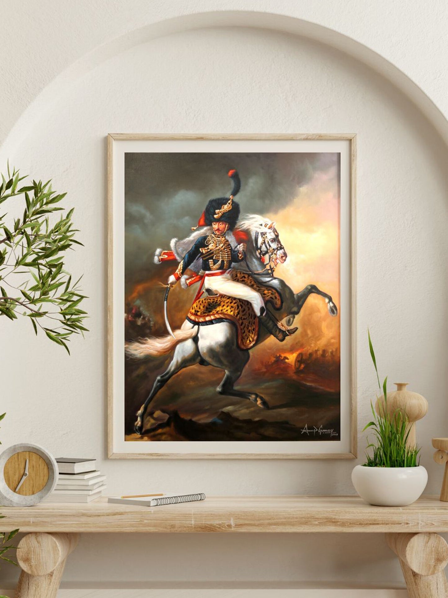 The Charging Chasseur Oil Painting on Canvas | Without Frame