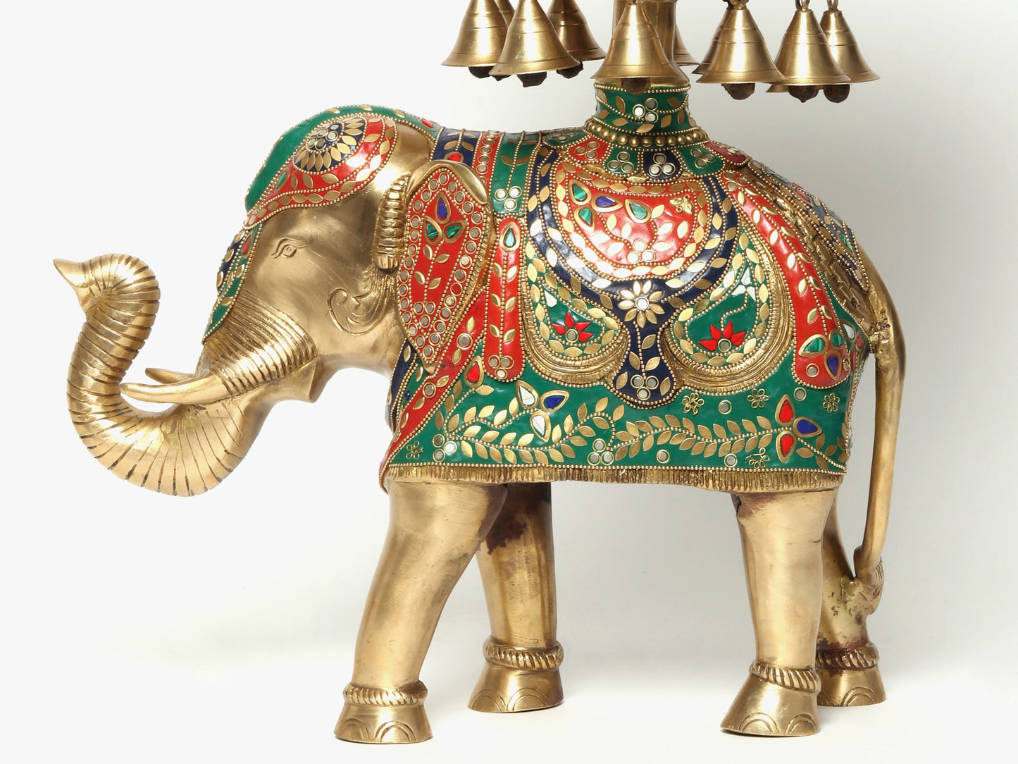 Inlay Urli with Bells on Royal Elephant