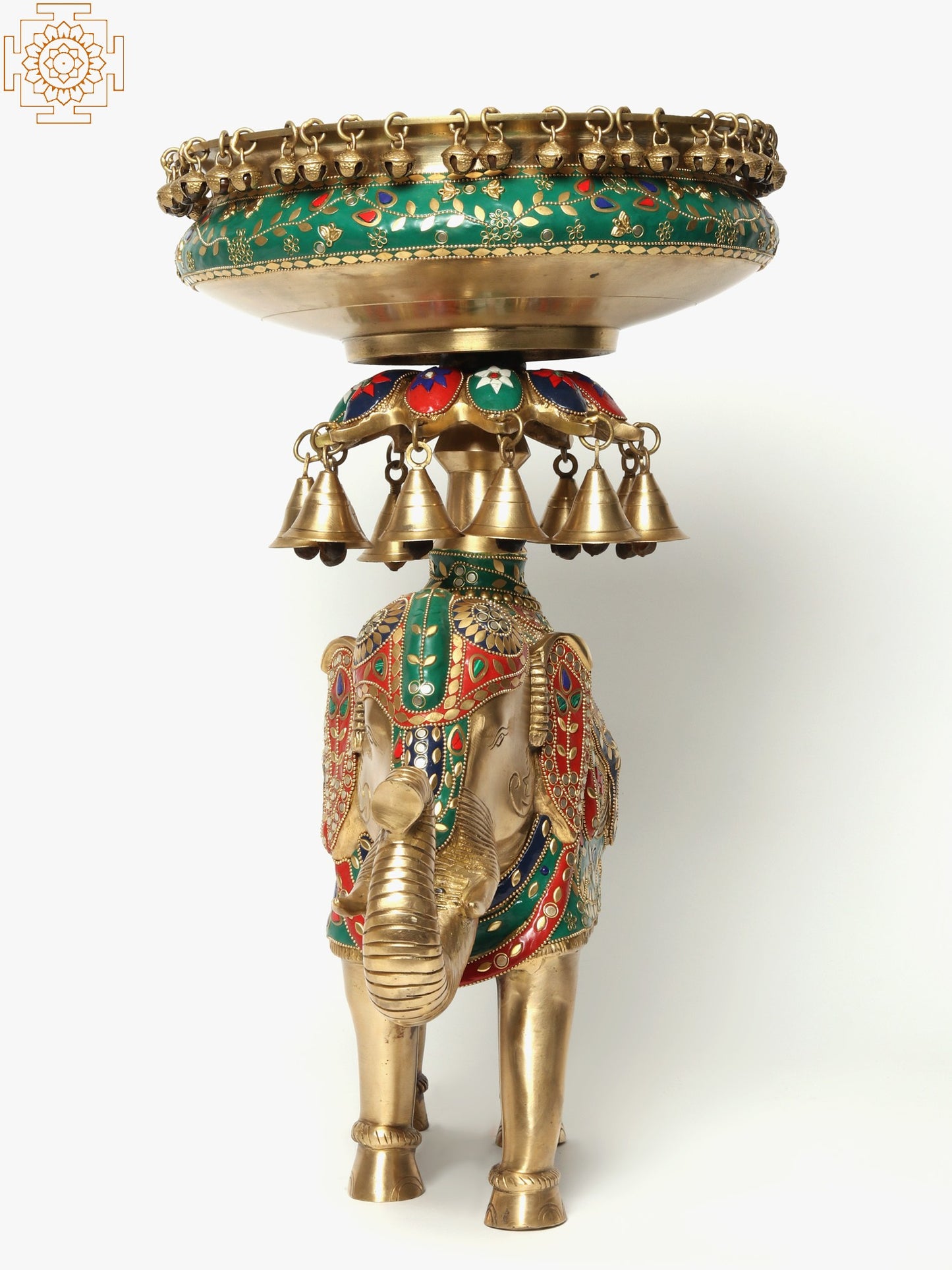 Inlay Urli with Bells on Royal Elephant