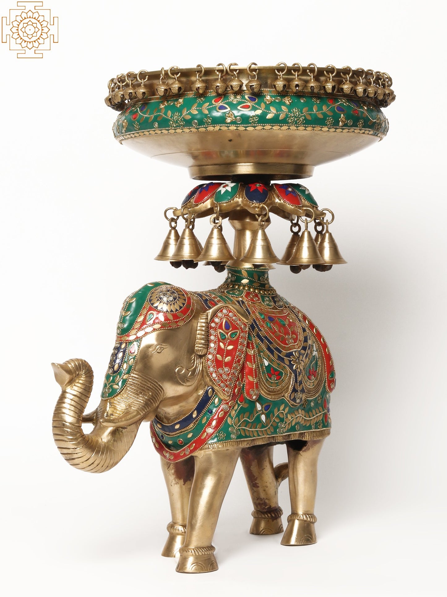 Inlay Urli with Bells on Royal Elephant