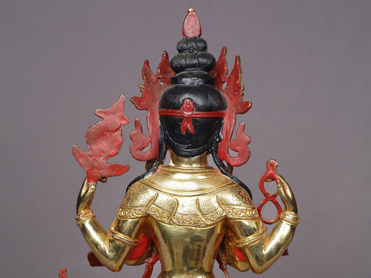 Chenrezig Statue Seated Avalokiteshvara From Nepal