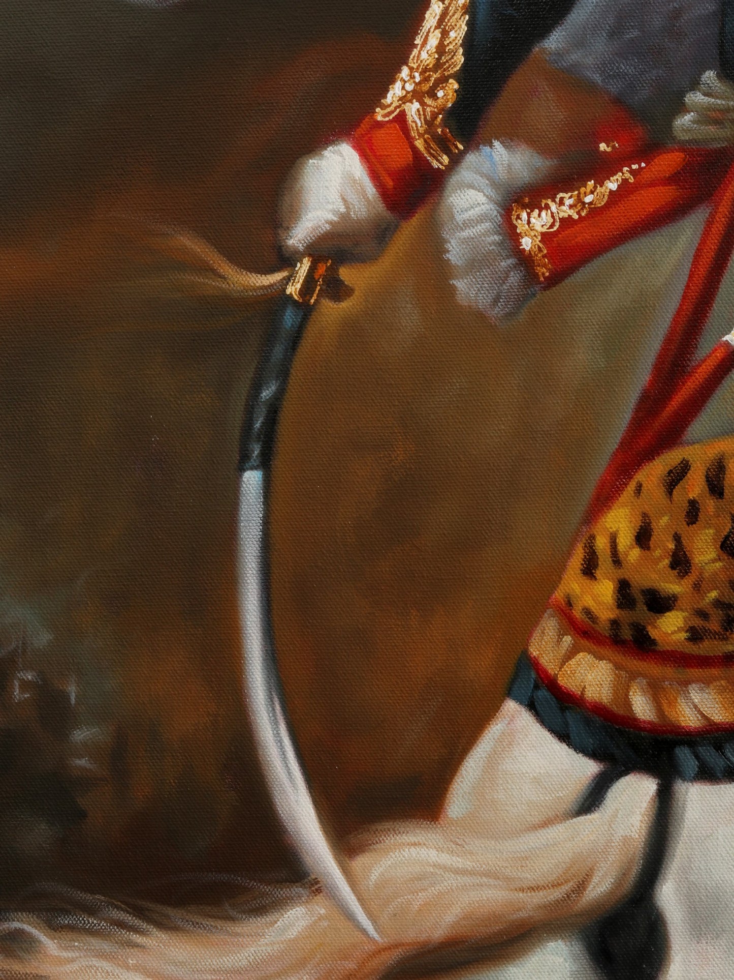 The Charging Chasseur Oil Painting on Canvas | Without Frame
